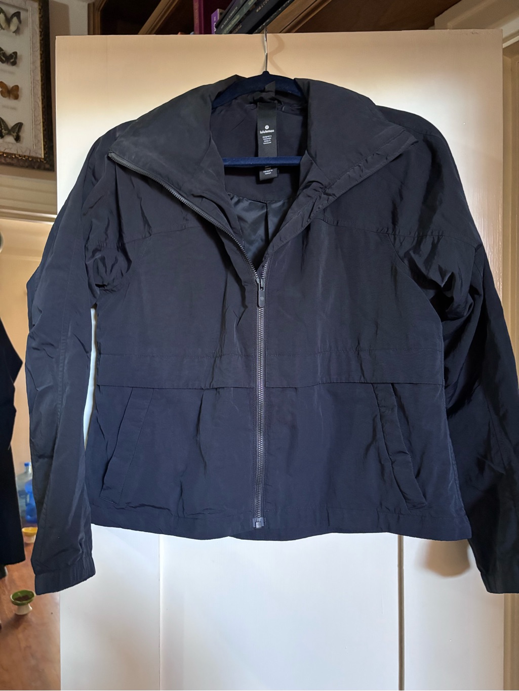 Lululemon Athletica Black Hooded Windbreaker Jacket